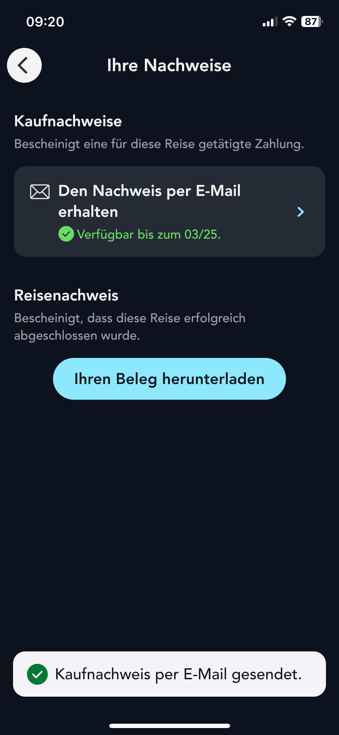 Visualisierung eines Telefons, um zu veranschaulichen, wie man einen Kaufbeleg erhält